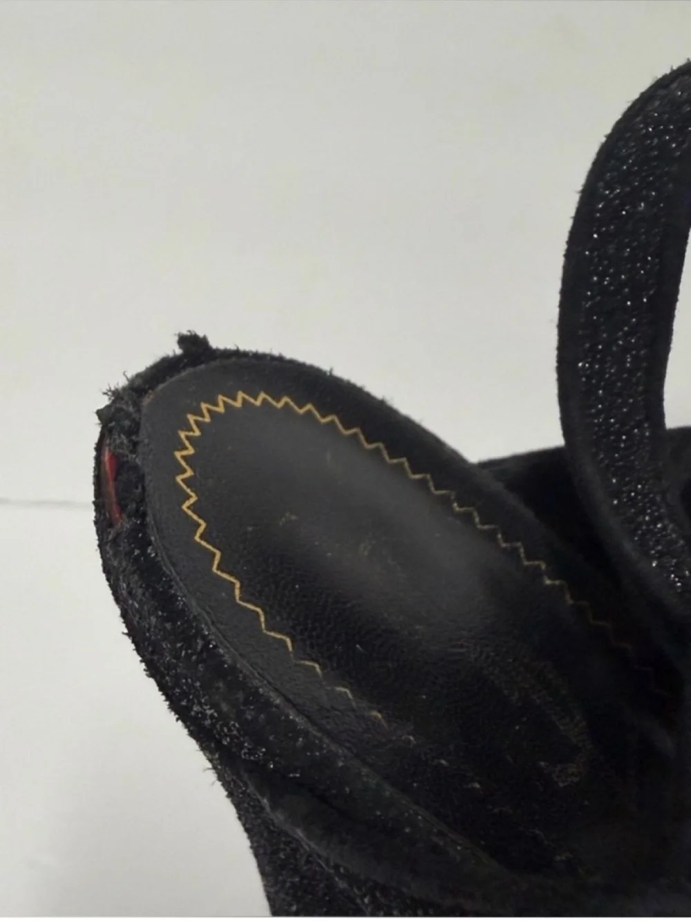 Saint Laurent Tribute 105 Platform Sandals Calfskin Black size 39.5